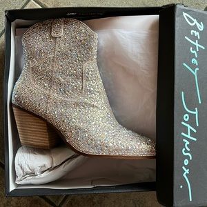 Rhinestone Bootie - Betsy Johnson